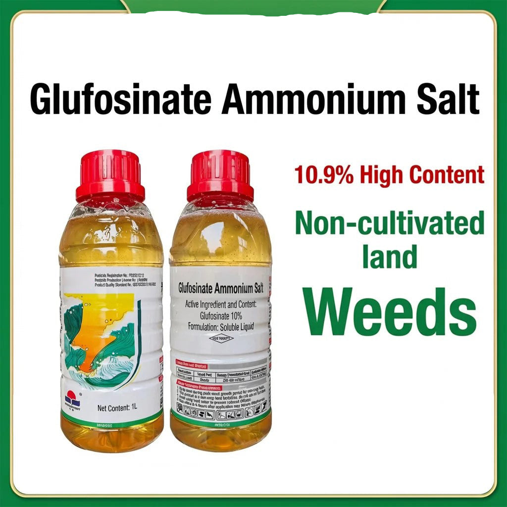 Herbicide Glufosinate 10% SL à action rapide, Herbicide à brûlage rapide pour graminées résistantes et mauvaises herbes à feuilles larges