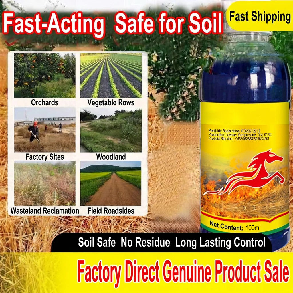 Herbicide Glufosinate Ammonium 10% SL, Herbicide à large spectre à action rapide pour fermes et terres agricoles