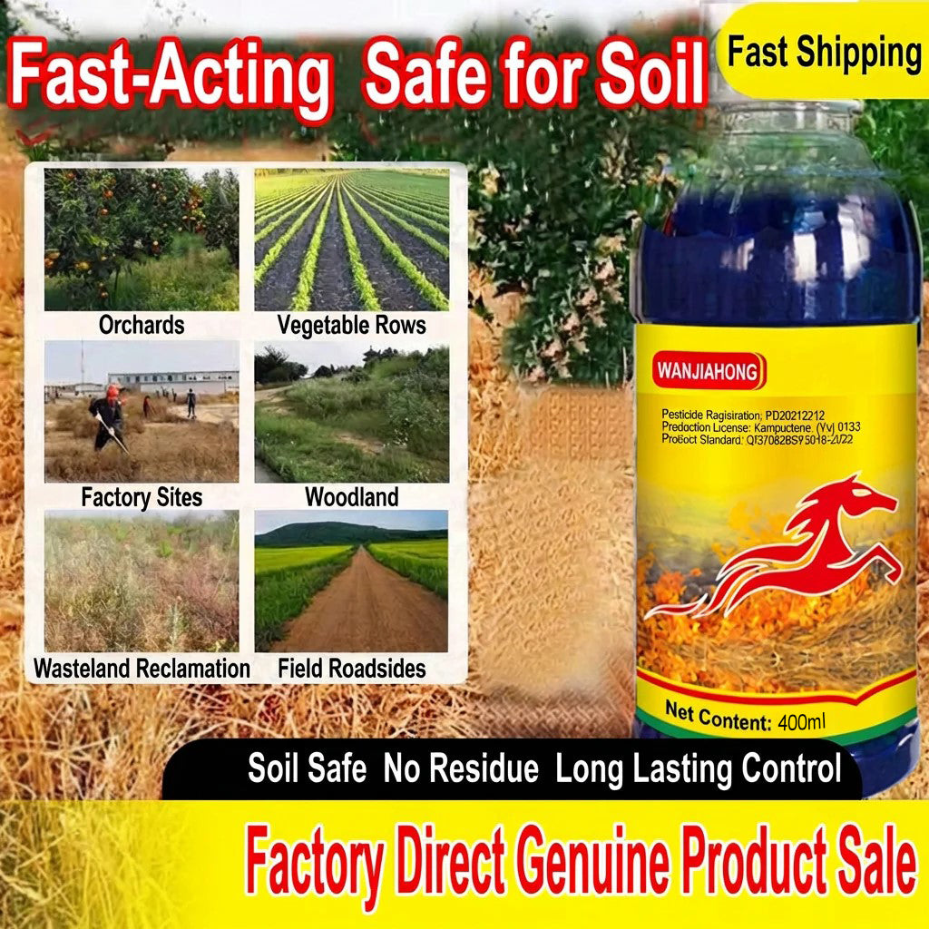 Herbicide Glufosinate Ammonium 10% SL, Herbicide à large spectre à action rapide pour fermes et terres agricoles