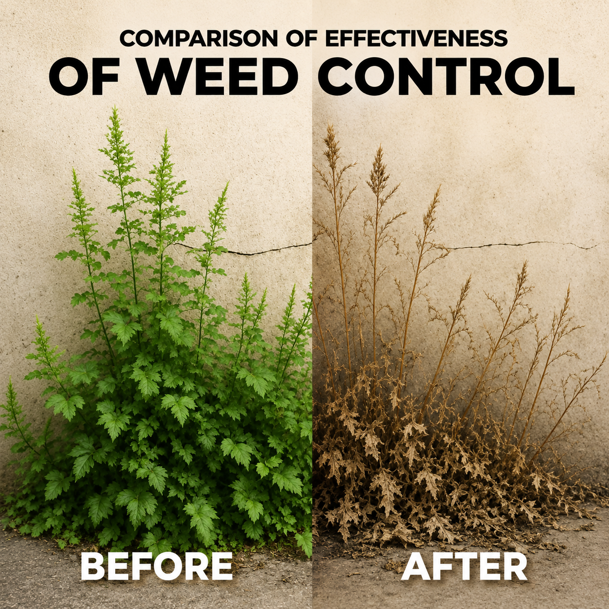 Concentré d'herbicide au glyphosate pour un contrôle efficace des mauvaises herbes - Désherbant systémique pour l'agriculture, le jardin et l'entretien des terrains (Jaune)