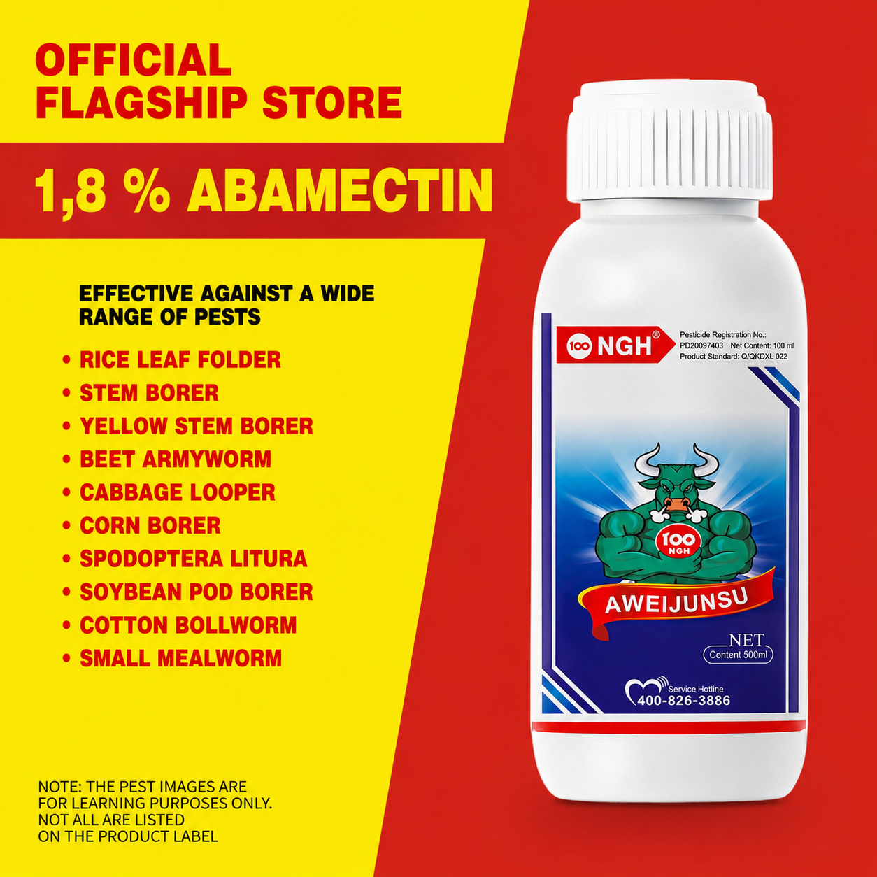 Abamectine 1,8 % EC – Insecticide et miticide pour légumes, fruits et plantes ornementales