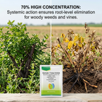 Herbicide à l'acide glyphosate trichloropyrimidinyl 70 % pour le contrôle des mauvaises herbes de la vigne et des arbustes | Gestion systémique des mauvaises herbes