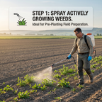 Herbicide au glyphosate pour un contrôle puissant des mauvaises herbes et des racines | Gestion systémique des mauvaises herbes à large spectre