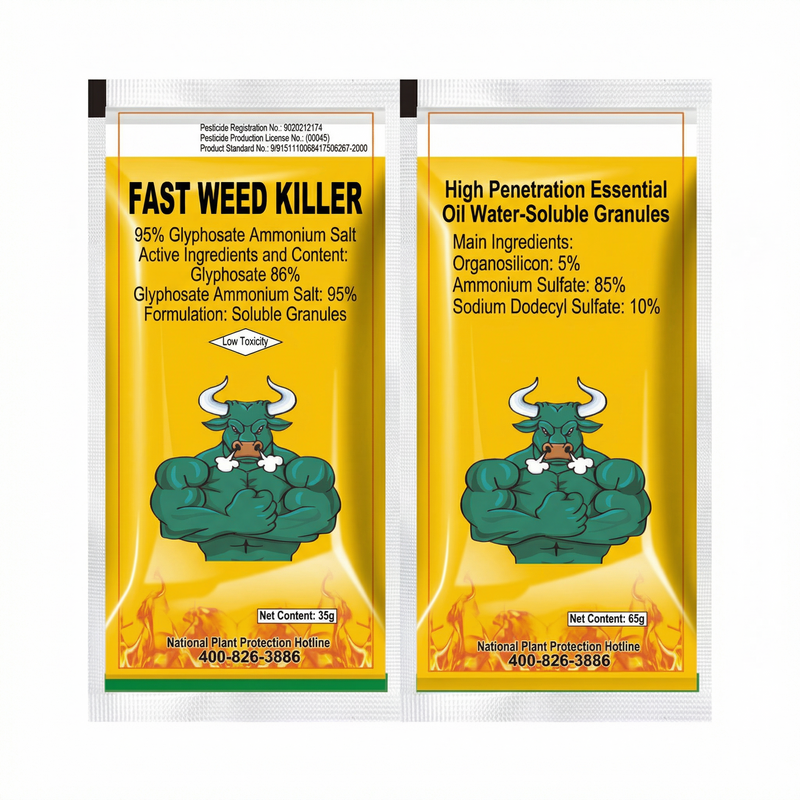 Herbicide granulé soluble à 95 % de sel d'ammonium de glyphosate pour le contrôle des mauvaises herbes à large spectre | Gestion systémique des mauvaises herbes