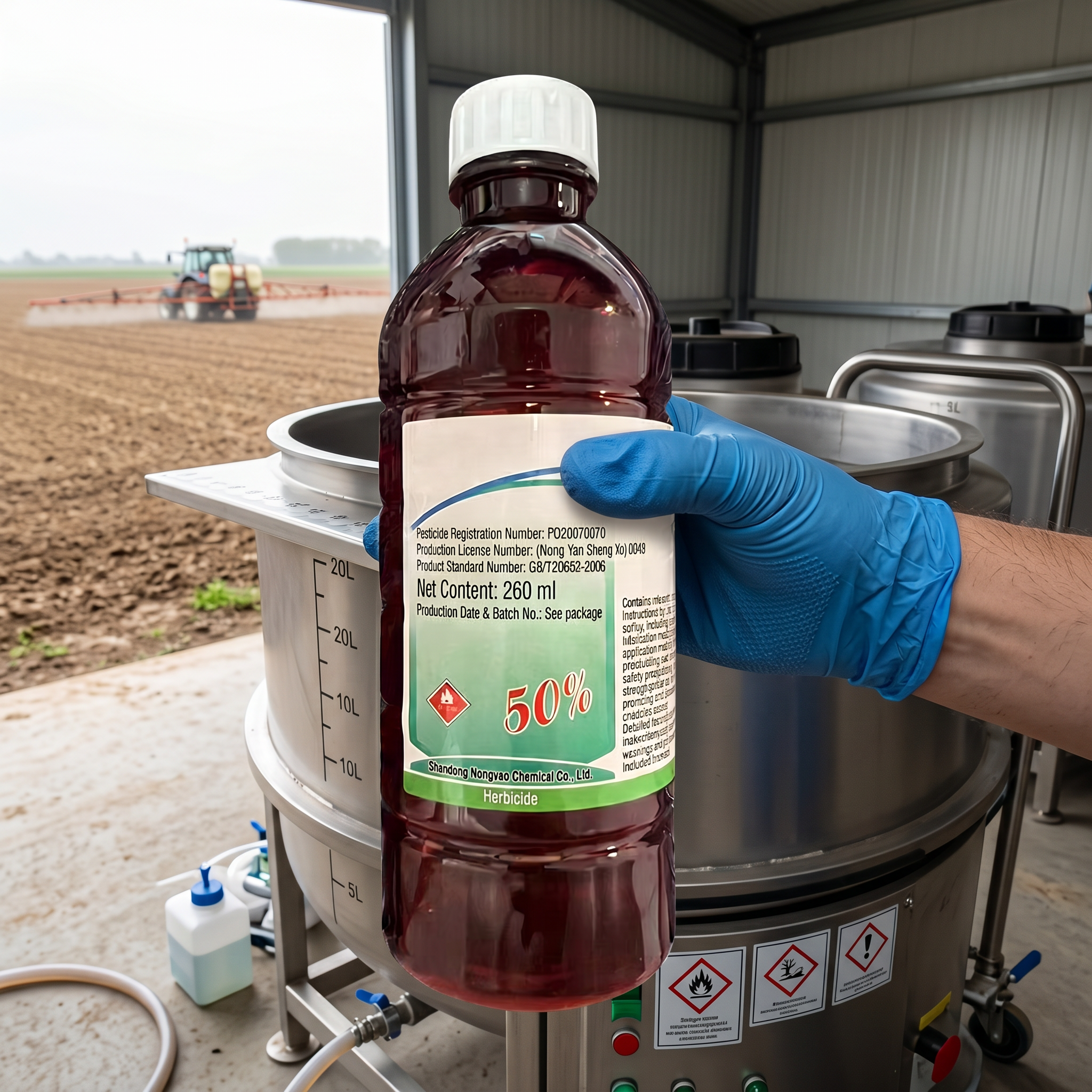 Herbicide glyphosate 50 % pour le contrôle des mauvaises herbes avant germination | Gestion systémique des mauvaises herbes pour les cultures de plein champ