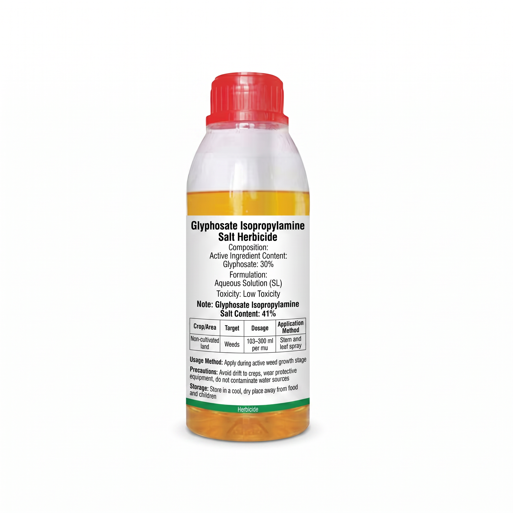Sel d'isopropylamine de glyphosate 41 % Herbicide, solution de contrôle systémique des mauvaises herbes à large spectre
