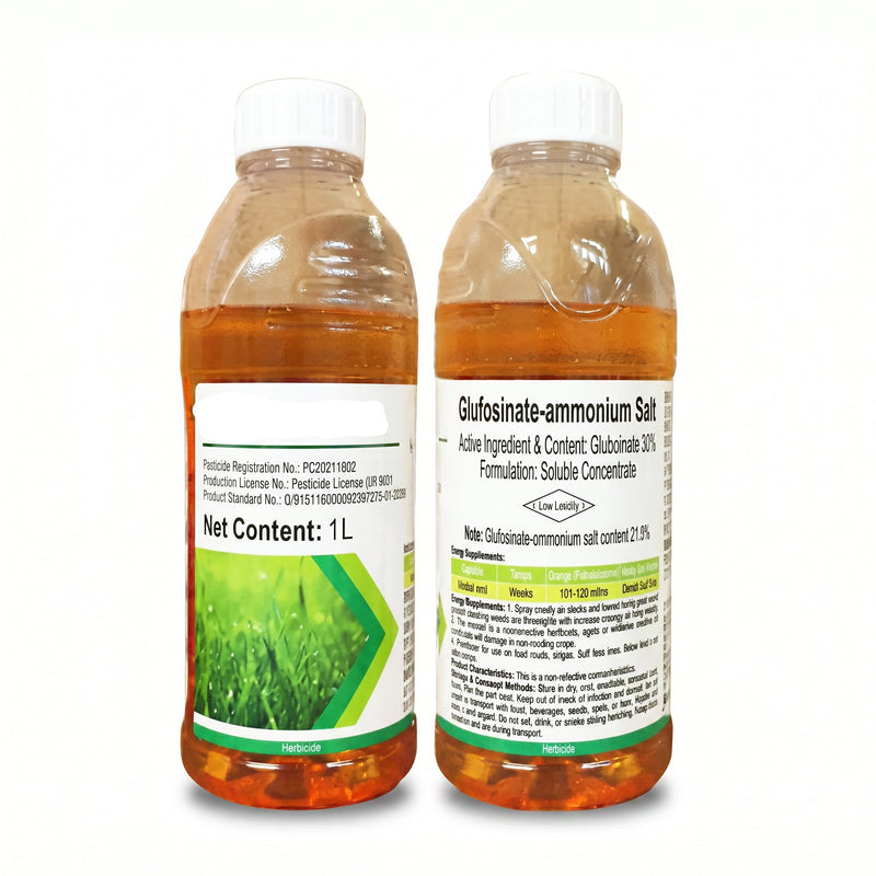 Herbicide Glufosinate Ammonium 20% SL, Herbicide post-levée à action rapide pour vergers, champs et terres non cultivées