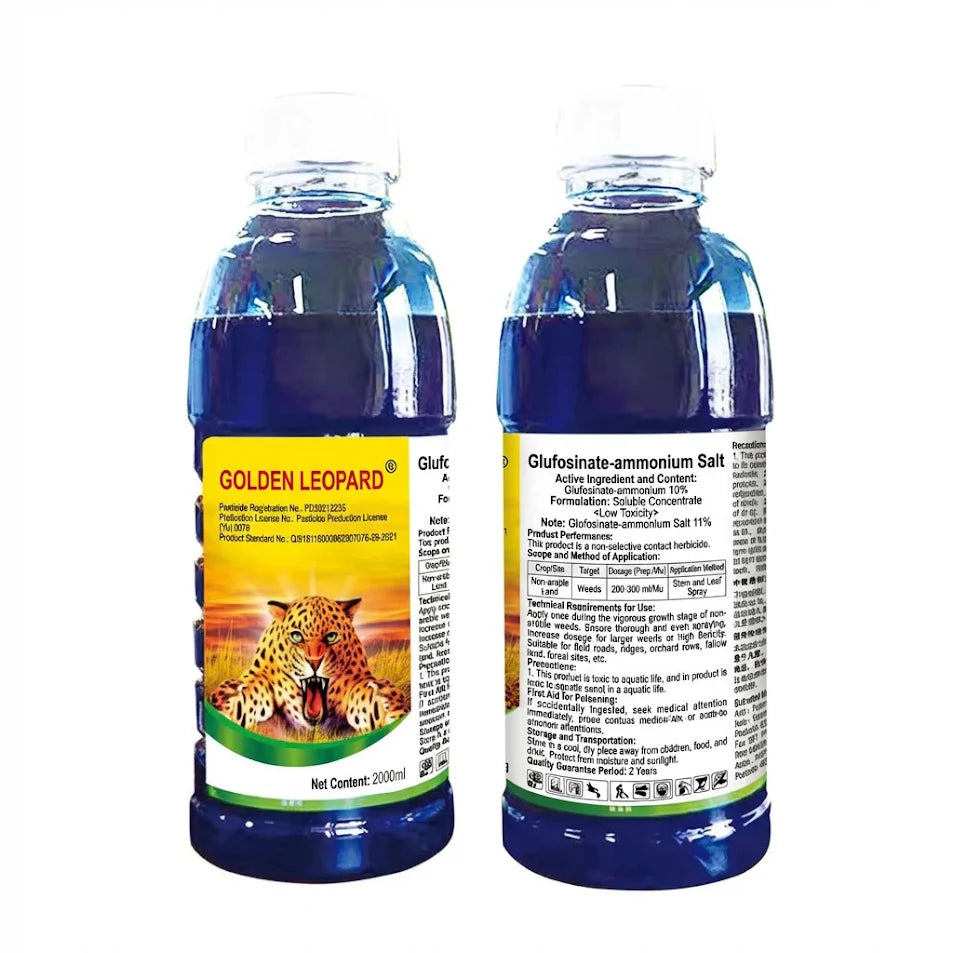 Herbicide Glufosinate Ammonium 10% SL, Herbicide non sélectif contre graminées et mauvaises herbes à feuilles larges