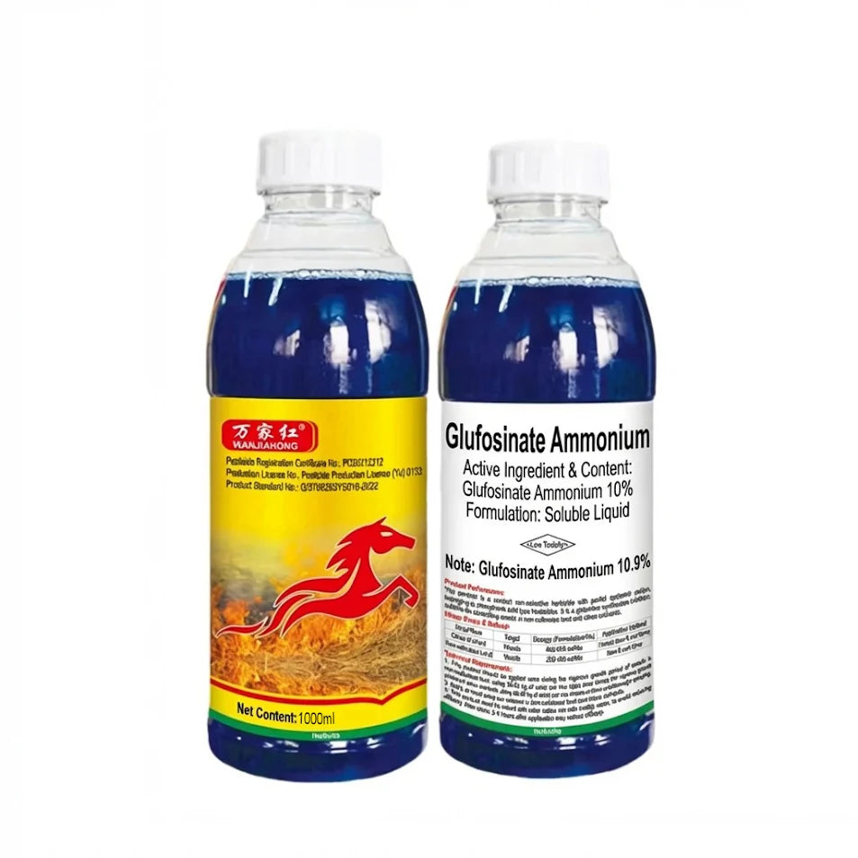 Herbicide Glufosinate Ammonium 10% SL, Herbicide à large spectre à action rapide pour fermes et terres agricoles